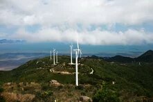 Windmills in Guangdong Province, China